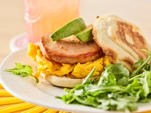 Meati™ Best Ever Breakfast Patties Breakfast Sandwich recipe