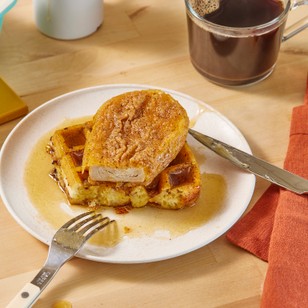 Meati™ Crispy Cutlet Overnight Waffle Casserole recipe